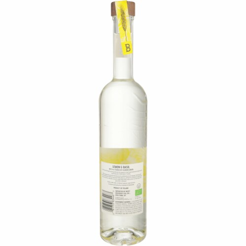 Belvedere Organic Infusions Lemon & Basil Vodka Perspective: left