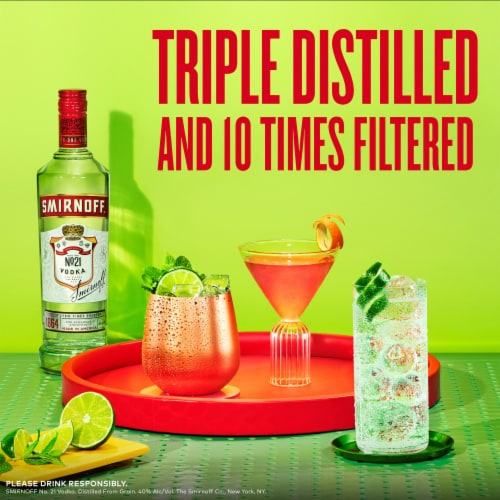 Smirnoff No. 21 Award-Winning Vodka Perspective: left