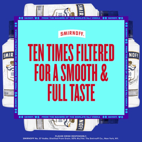 Smirnoff Vodka No.57 Blue Perspective: left