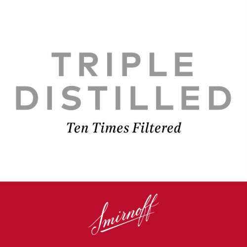 Smirnoff Silver Label Vodka Perspective: left