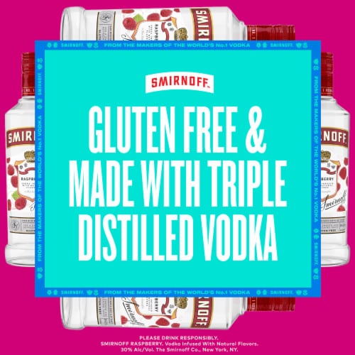 Smirnoff Vodka Raspberry Perspective: left