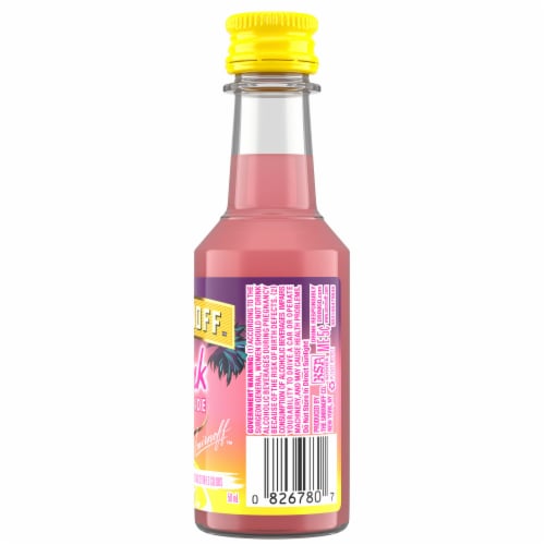 Smirnoff Pink Lemonade (Vodka Infused With Natural Flavors) Perspective: left