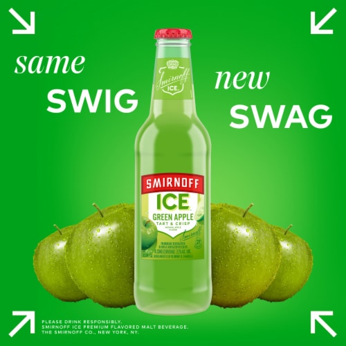 Smirnoff Ice Green Apple Perspective: left