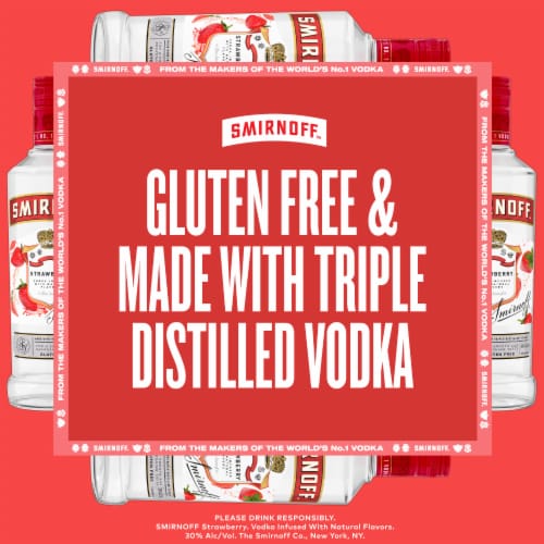 Smirnoff™ Strawberry (Vodka Infused With Natural Flavors) Perspective: left