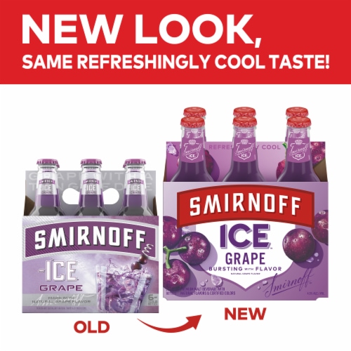 Smirnoff Ice Grape Perspective: left