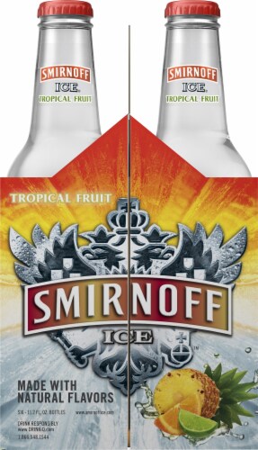Smirnoff Ice Tropical Fruit Flavored Hard Beverage Perspective: left