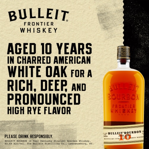 Bulleit Whiskey - American Bourbon 10YO Perspective: left