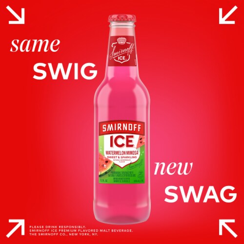 Smirnoff Ice Watermelon Mimosa Sparkling Drink Perspective: left