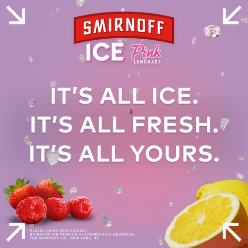 Smirnoff Ice Pink Lemonade Perspective: left