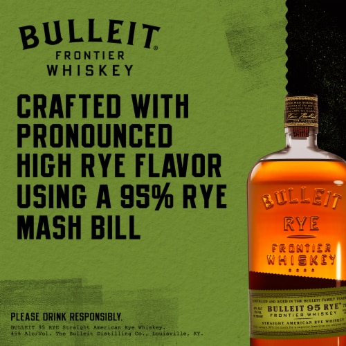 Bulleit 95 Rye Whiskey Perspective: left