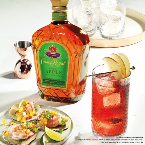 Crown Royal Regal Apple Flavored Whisky Perspective: left