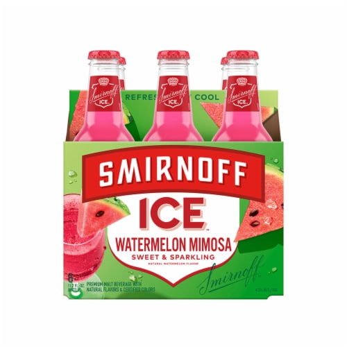 Smirnoff Ice Watermelon Mimosa Flavored Hard Beverage Perspective: left
