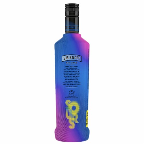 Smirnoff Sours Berry Lemon (Vodka Infused With Natural Flavors) Perspective: left
