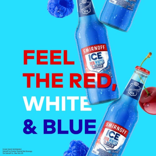 Smirnoff Ice Red White & Berry Perspective: left