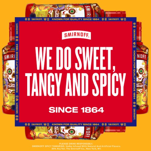 Smirnoff Spicy Tamarind (Vodka Infused With Natural Flavors) Perspective: left