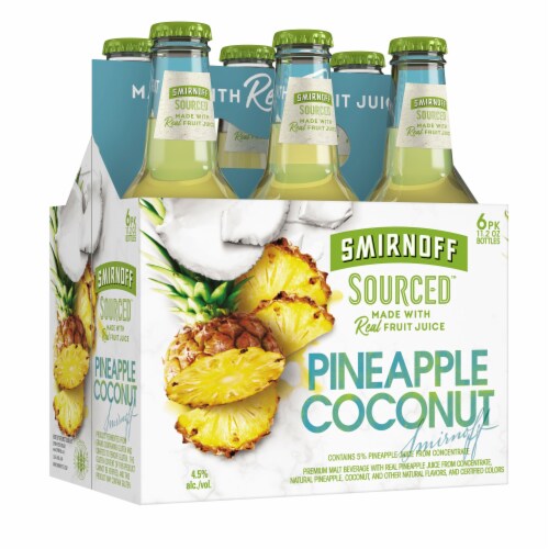 Smirnoff Sourced Pineapple Coconut Perspective: left