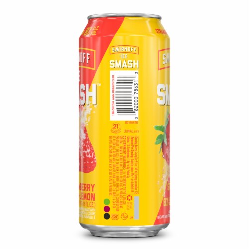 Smirnoff Ice Smash Strawberry Lemon Perspective: left