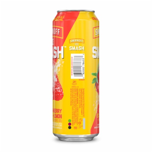 Smirnoff Ice Smash Strawberry Lemon Perspective: left