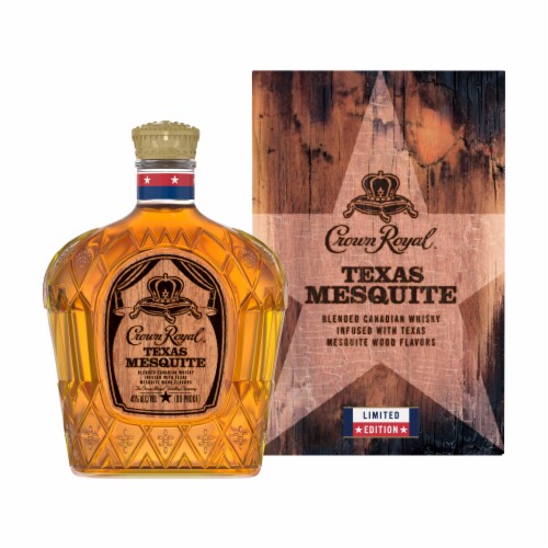 Crown Roysl Texas Mesquite Blended Canadian Whisky Perspective: left