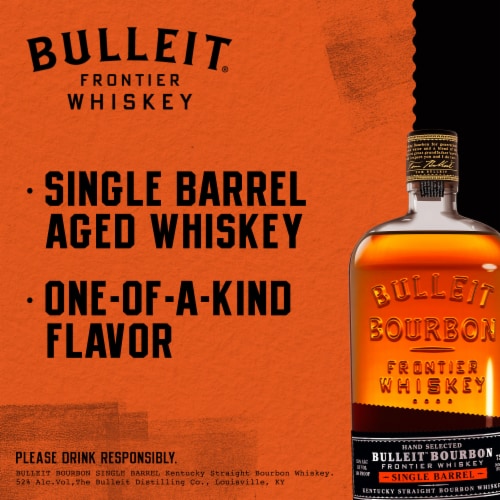 Bulleit Whiskey - American Bourbon Single Barrel Perspective: left