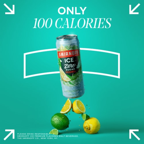 Smirnoff Ice Zero Sugar Original Perspective: left