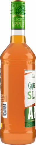 Captain Morgan Sliced Apple Spiced Dark Rum Perspective: left