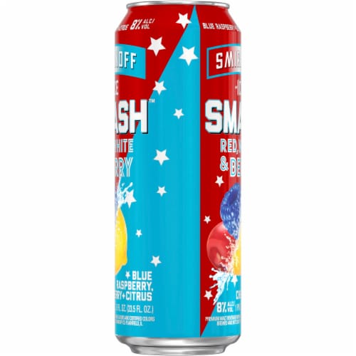 Smirnoff Ice Smash Red White & Berry Perspective: left