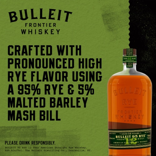 Bulleit Whiskey - American Rye 12 YO Perspective: left