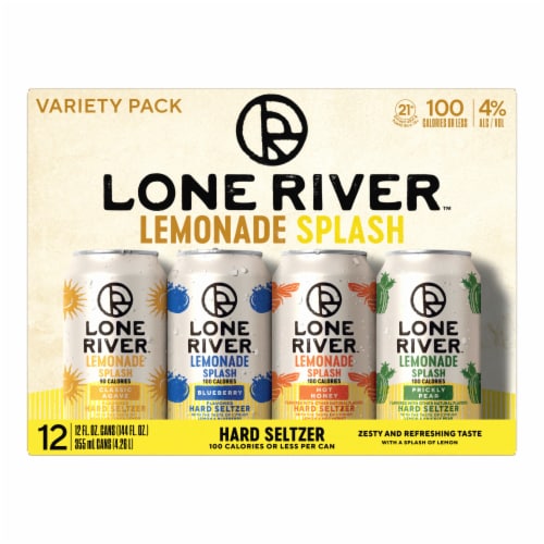 Lone River Lemonade Splash Hard Seltzer Perspective: left