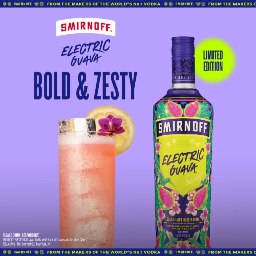 Smirnoff Vodka Electric Guava Perspective: left