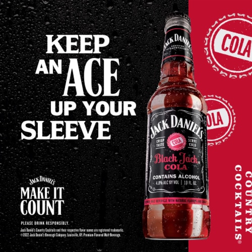 Jack Daniel's Country Cocktails Black Jack Cola Perspective: left