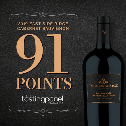 Three Finger Jack East Side Ridge Lodi California Cabernet Sauvignon Red Wine Perspective: left