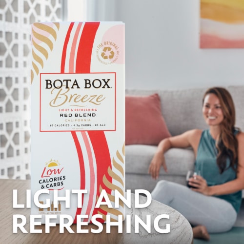 Bota Box Breeze Red Blend Wine Perspective: left