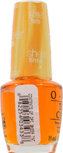 OPI Sheer Tints Top Coat Nail Lacquer Perspective: left
