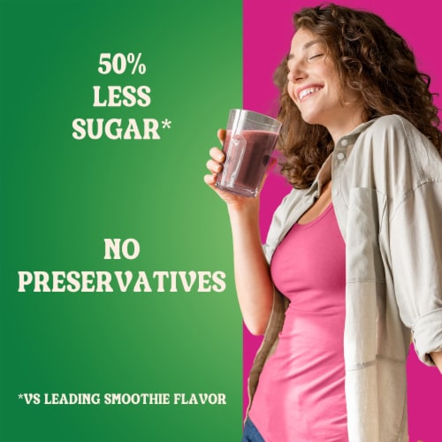 Naked Juice Lower Sugar Berrylicious Flavored Smoothie Blend Perspective: left