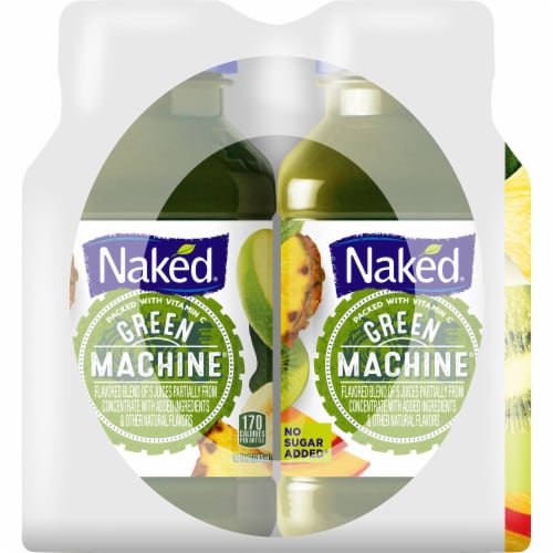 Naked Boosted Green Machine Juice Smoothie Perspective: left