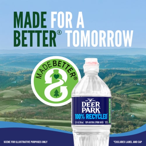 Deer Park® Natural Spring Bottled Water Perspective: left