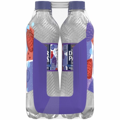 Deer Park® Natural Spring Triple Berry Flavored Sparkling Bottled Water Perspective: left