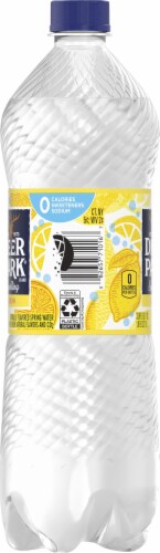 Deer Park® Natural Spring Lemon Flavored Sparkling Bottled Water Perspective: left