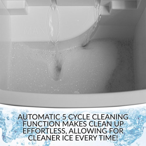 Igloo Automatic Self-Cleaning Portable Countertop Ice Maker with Handle - Aqua Perspective: left