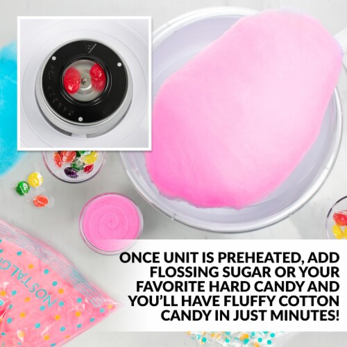 Nostalgia Classic Retro Cotton Candy Maker - Aqua Perspective: left
