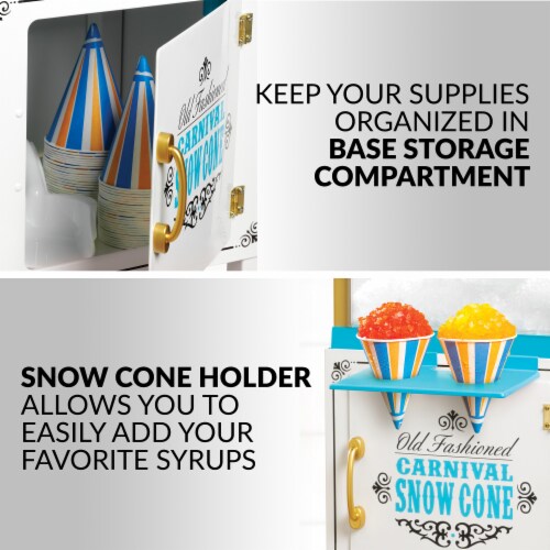 Nostalgia Snow Cone Cart Perspective: left