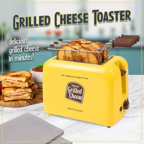 Nostalgia Deluxe Grilled Cheese Sandwich Toaster Perspective: left