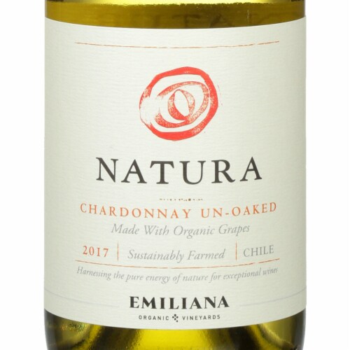 Natura Unoaked Chardonnay Chilean White Wine Perspective: left