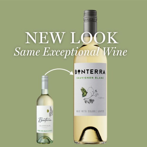 Bonterra Sauvignon Blanc California White Wine Perspective: left