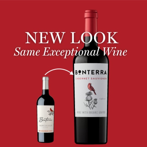 Bonterra Cabernet Sauvignon California Red Wine Perspective: left