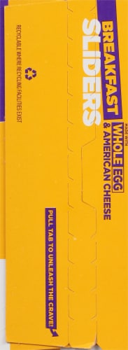 White Castle® Sausage Egg & Cheese Breakfast Sliders Perspective: left