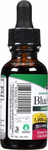 Nature's Answer® Low Alcohol Blue Cohosh Root Extract Herbal Supplement 1000mg Perspective: left