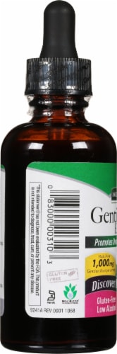 Nature's Answer® Gentian Extract Herbal Supplement 1000mg Perspective: left