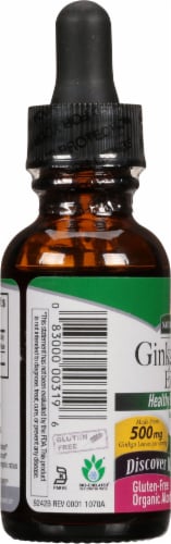 Nature's Answer Ginkgo Biloba Herbal Supplement 500mg Perspective: left